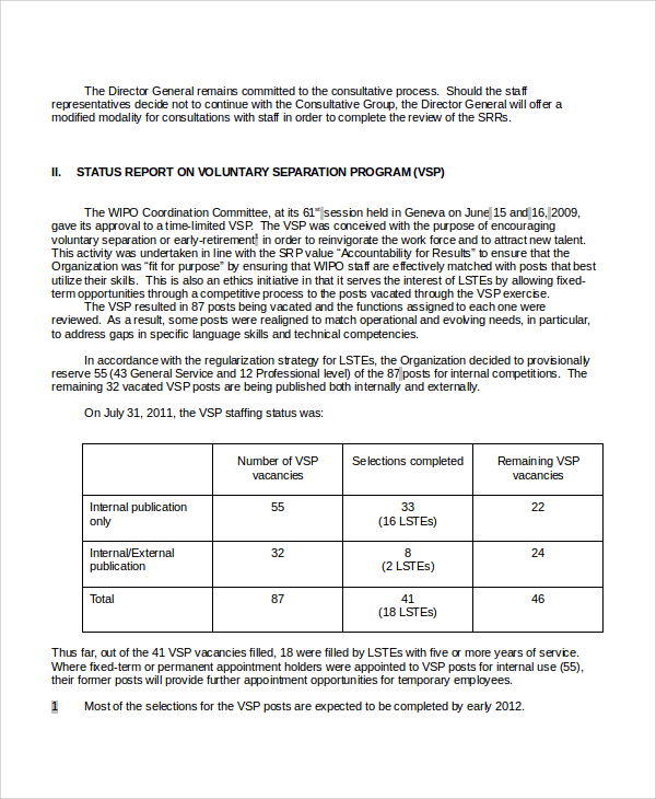 FREE 35 Sample HR Reports In MS Word PDF