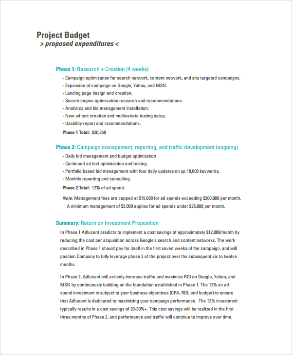 online proposal template