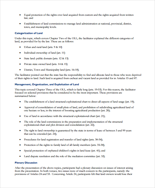 field training report template