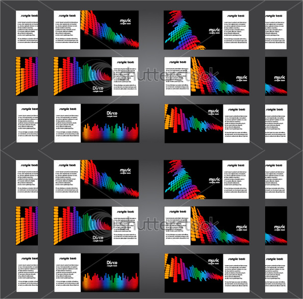 abstract music brochure