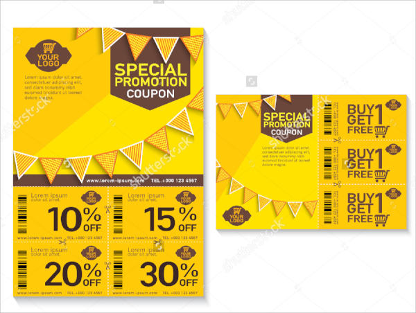 sales coupon flyer template