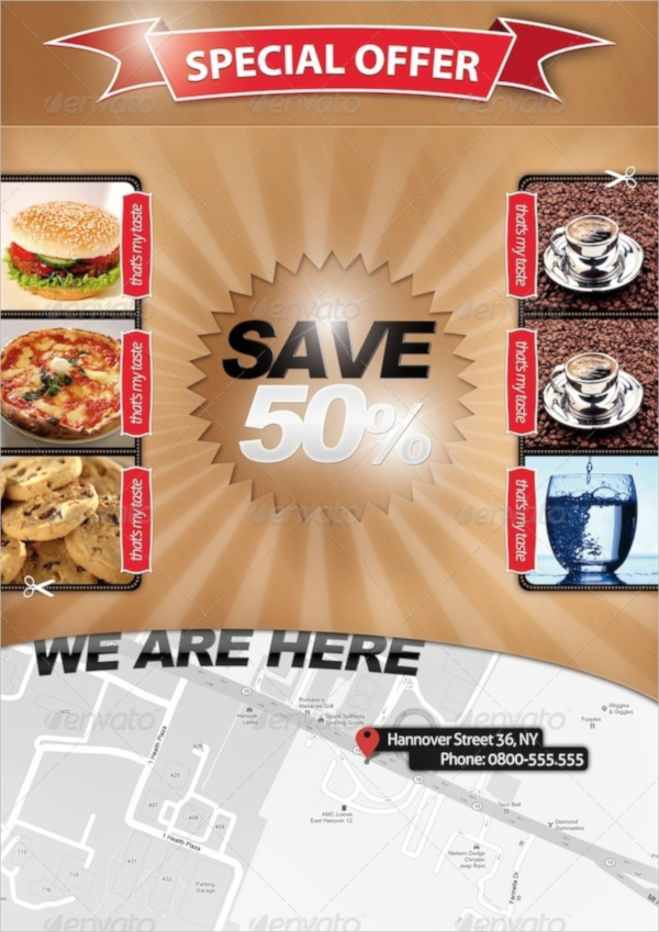 food coupon flyer template