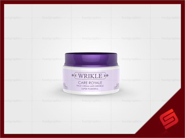 skin care product label template