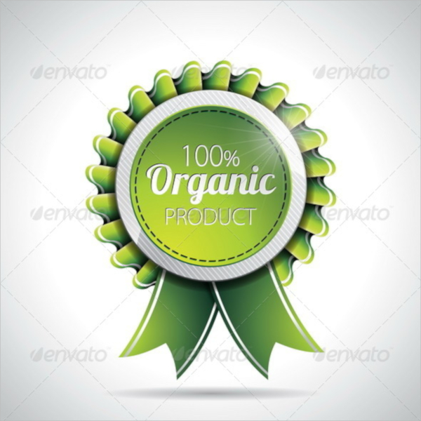 organic product label template