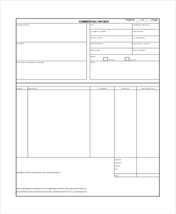 blank commercial invoice1