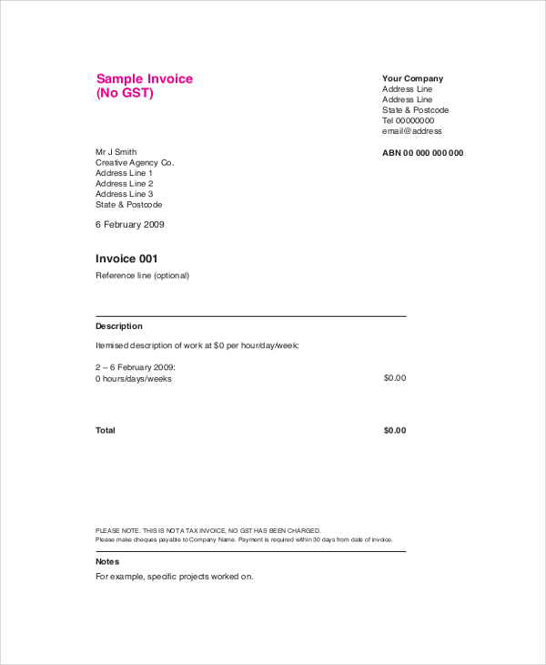 Designer Invoice Template