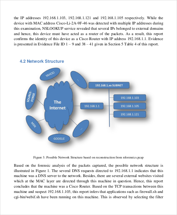 network forensic report template