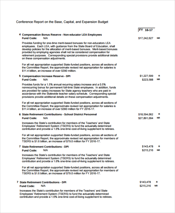 conference committee report template