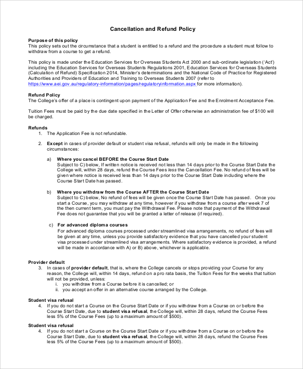 travel junction refund policy