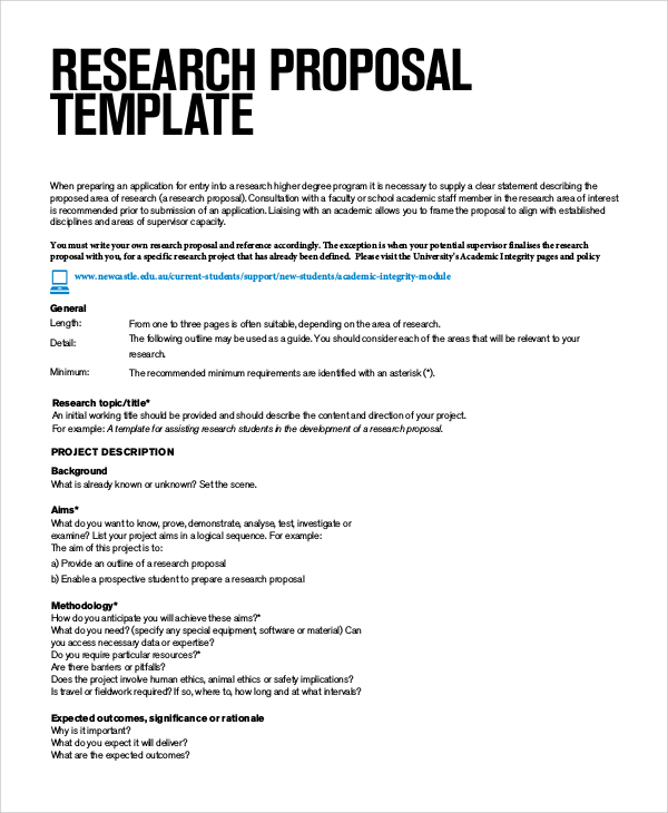 how to write a research topic proposal