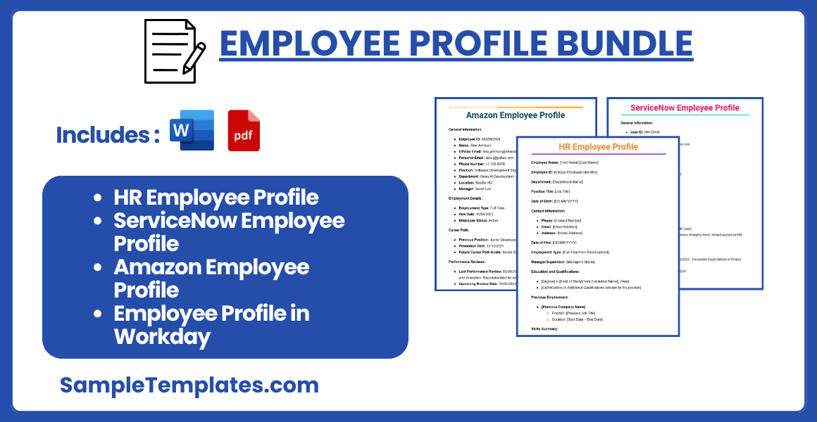 employee profile bundle