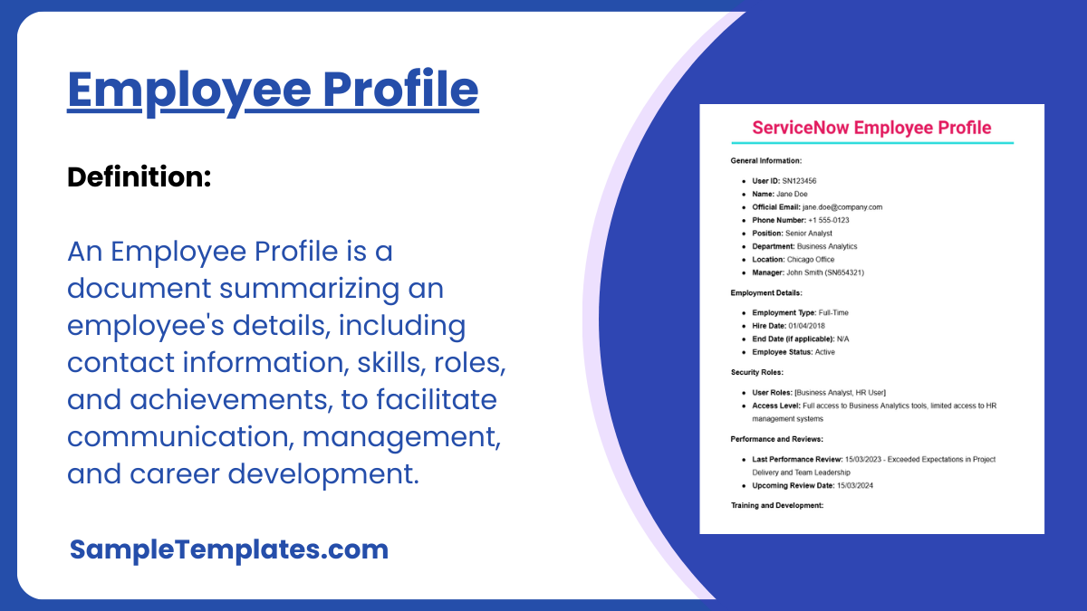 Employee Profile