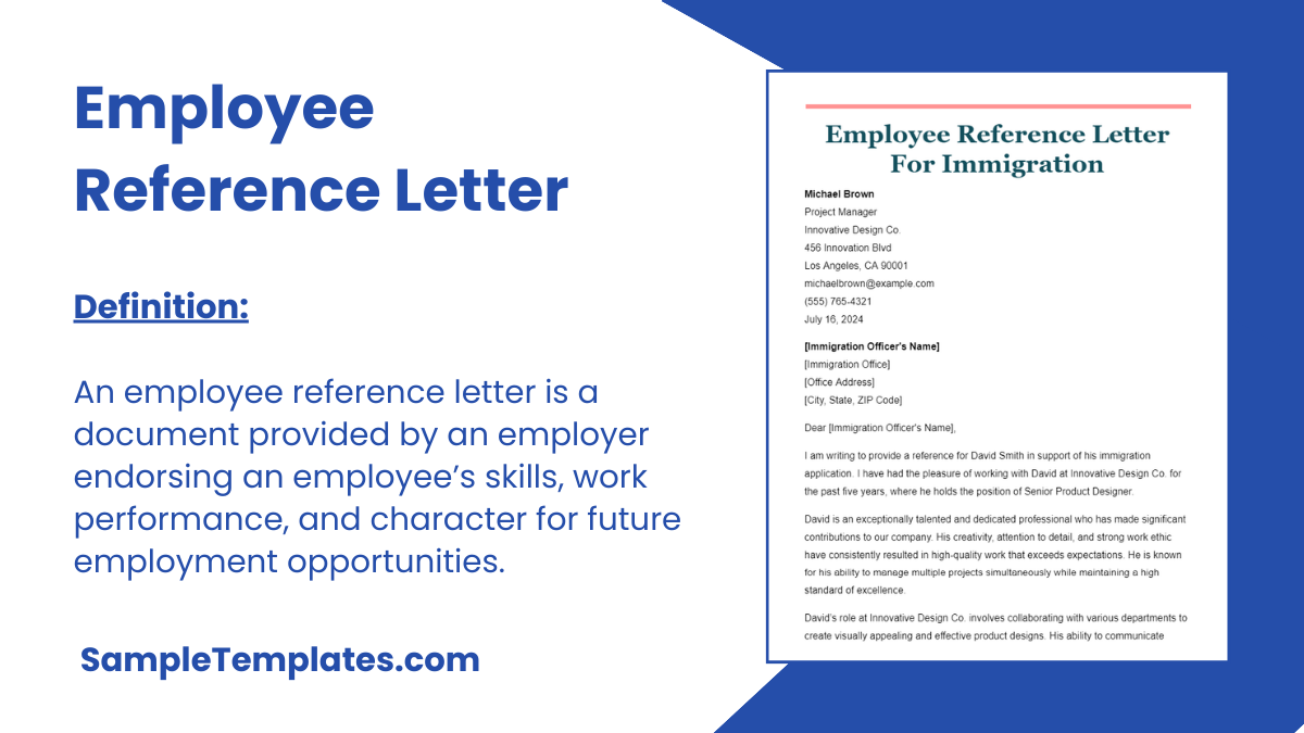 Employee Reference Letter