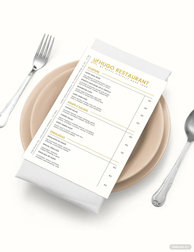 food menu board template