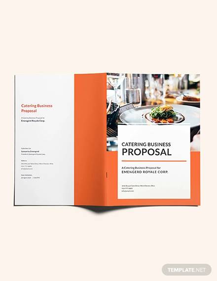 free catering business proposal template