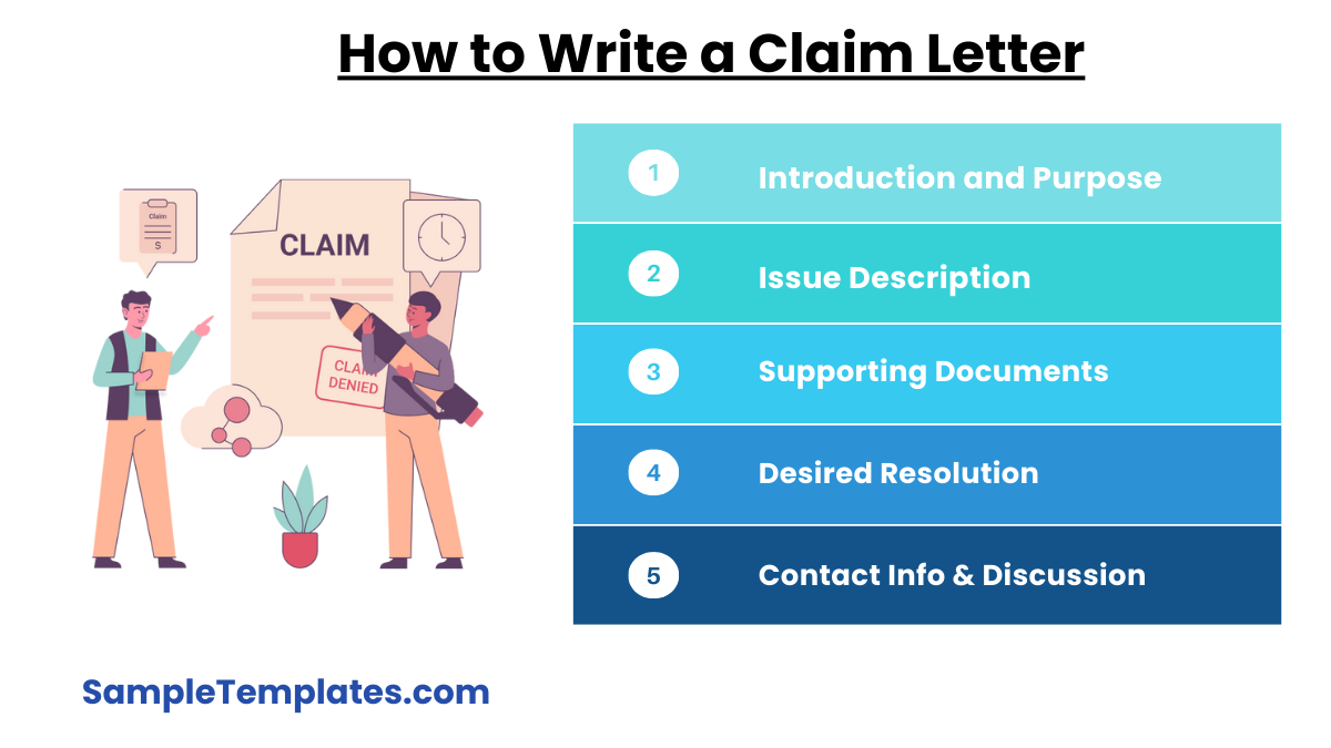 how to write a claim letter