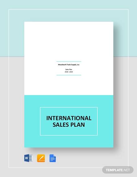 international sales plan template