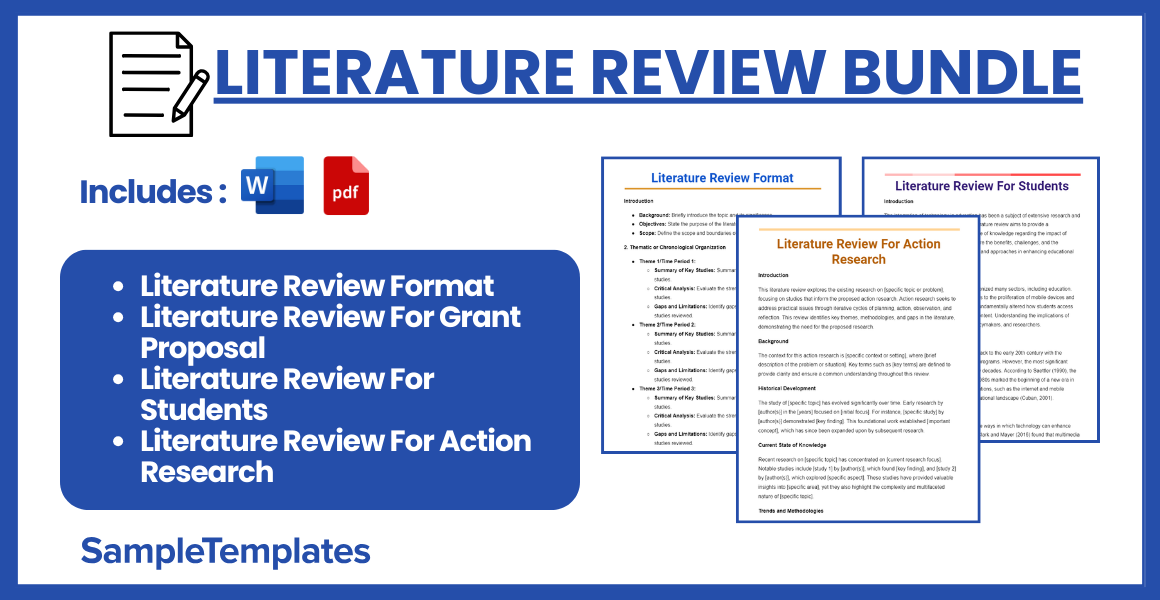 literature review bundle