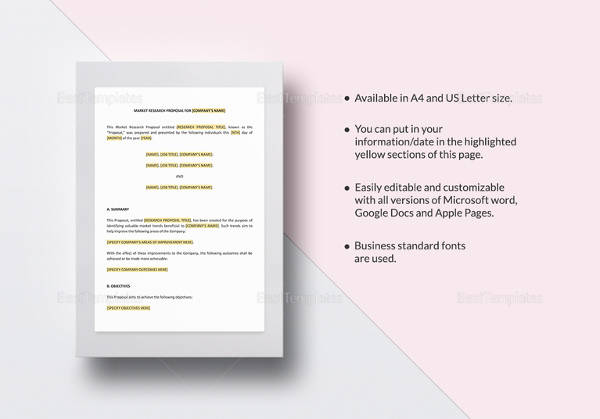 market research proposal template