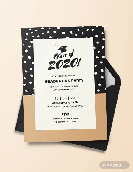 FREE 18 Sample Graduation Invitation Templates In PSD EPS MS Word 
