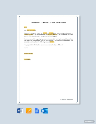 scholarship application letter sample for college template1
