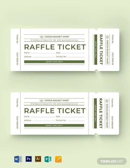 FREE 26 Sample Raffle Tickets In PSD AI MS Word