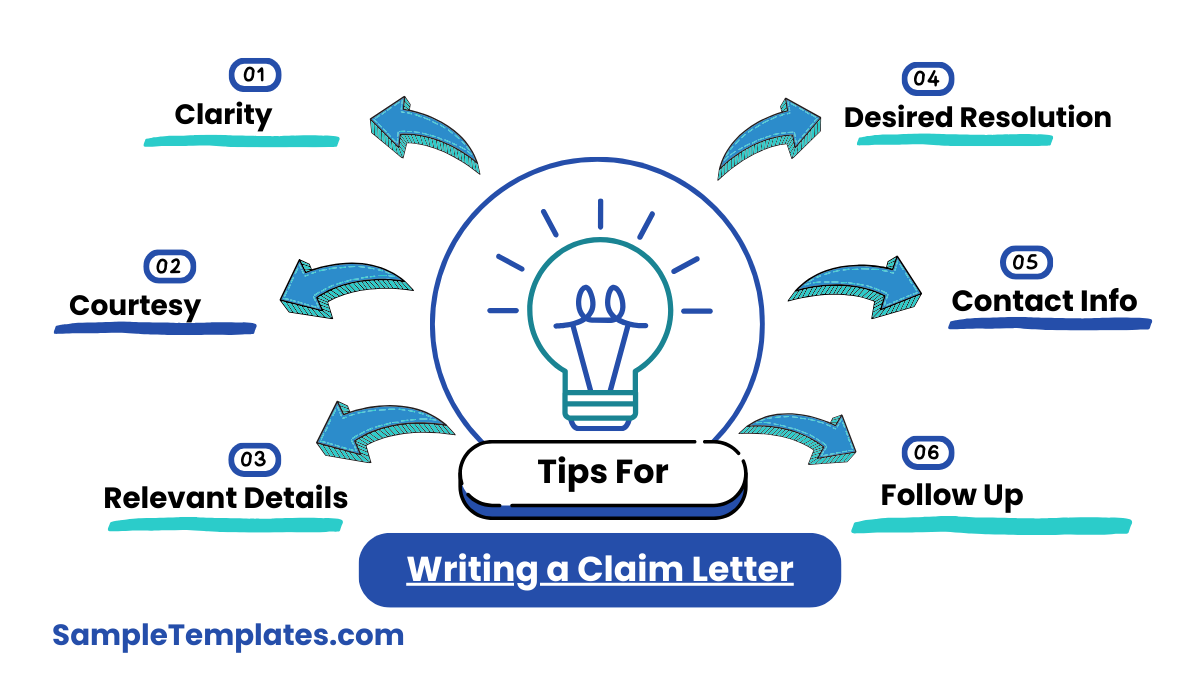 tips for writing a claim letter