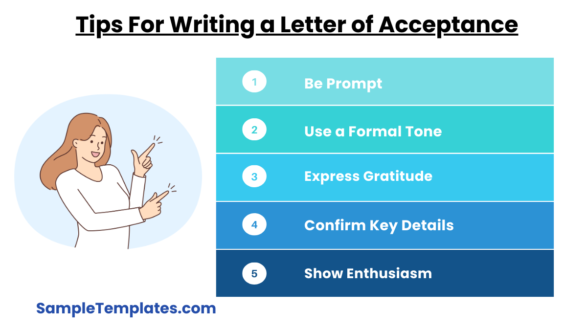 tips for writing a letter of acceptance