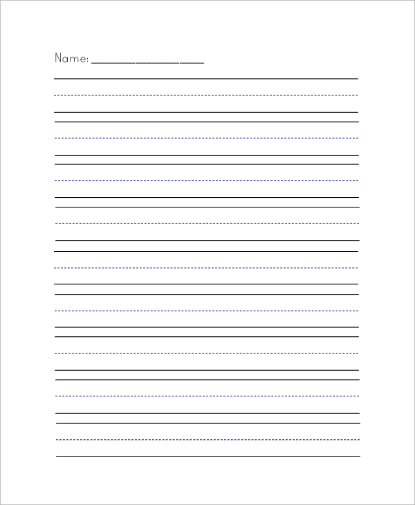 28 printable lined paper templates free premium templates