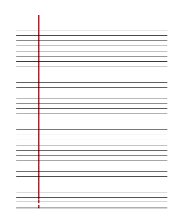 rule lined paper
