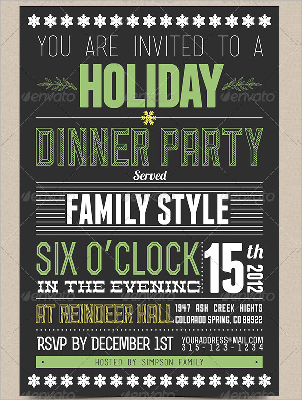 FREE 32+ Dinner Invitation Templates in PSD EPS MS Word AI