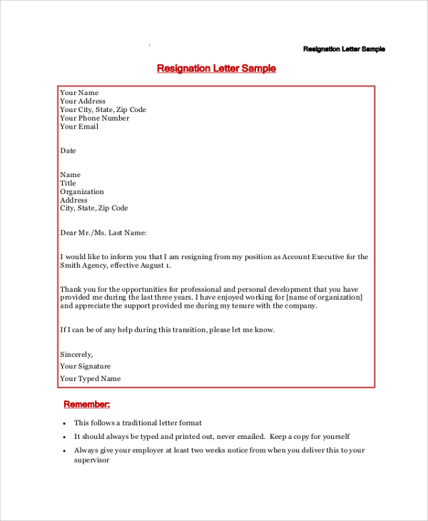 Letter formal template for 19+ Formal