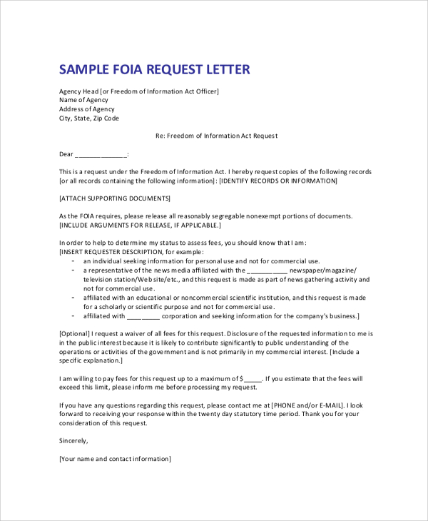 How To Write A Formal Letter Of Request