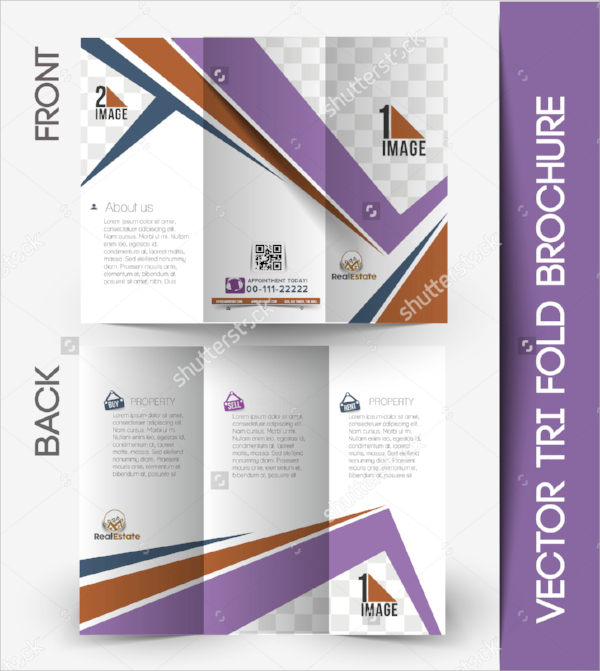 tri fold property brochure