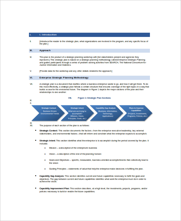 strategic plan outline pdf