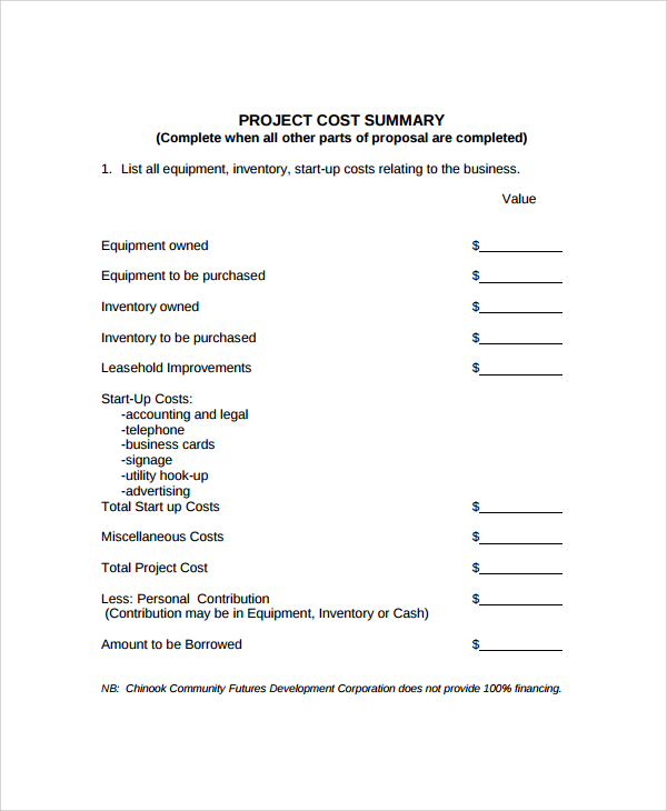 project business proposal