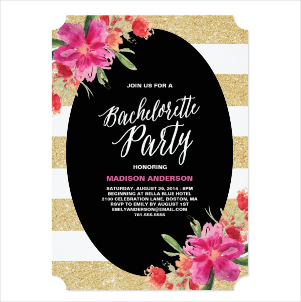 amazing bachelorette party invitation