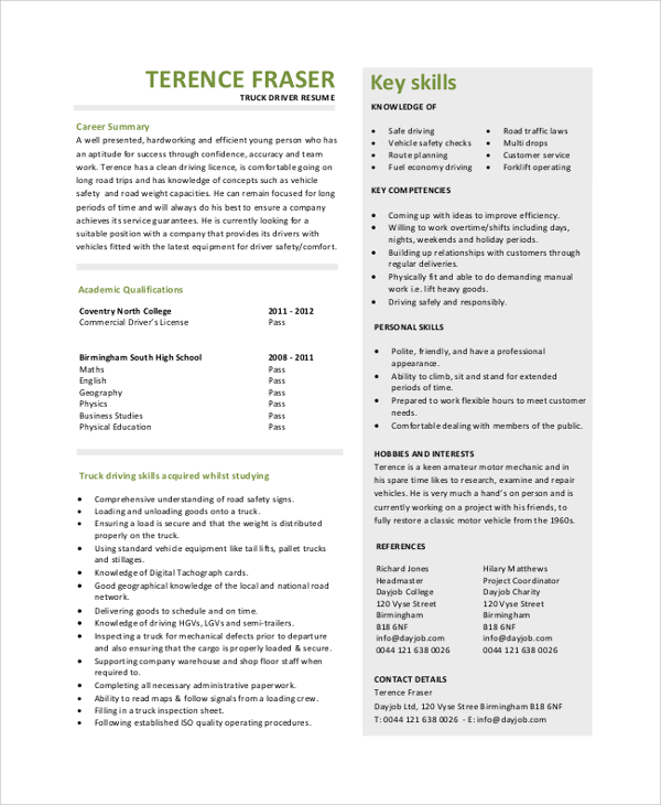 FREE 7+ Sample Professional Resume Templates in PDF MS Word