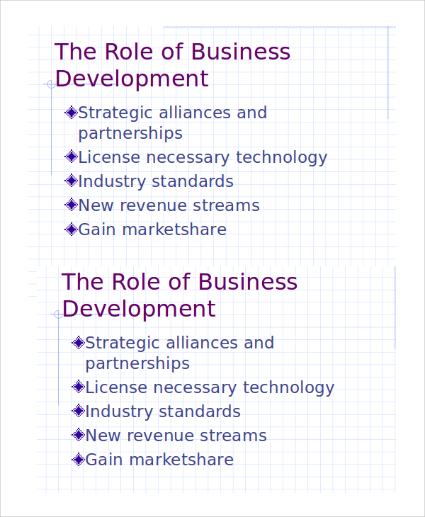 business development presentation sample