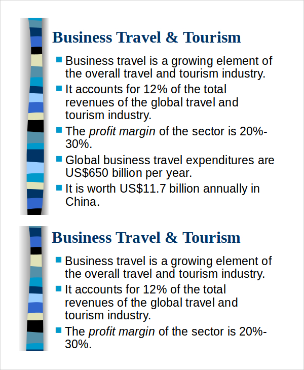 business travel tourism presentation