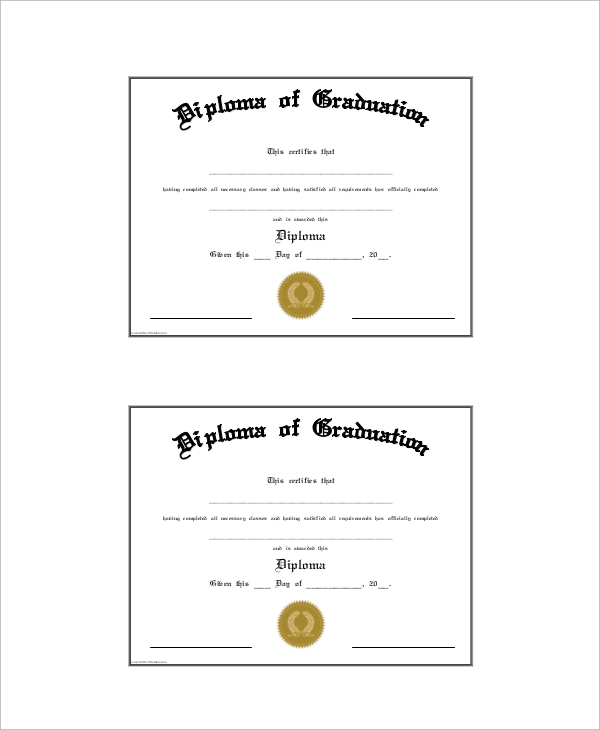graduation diploma certificate 