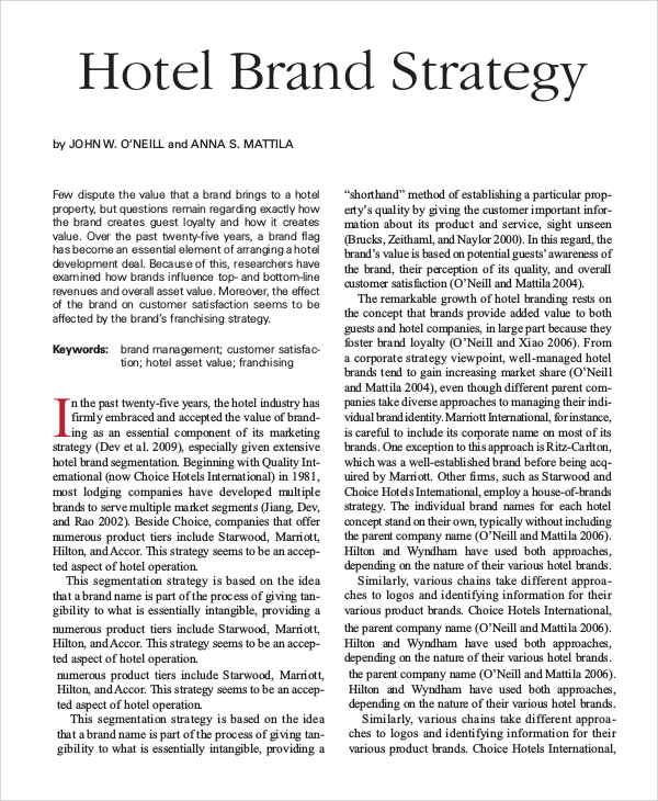 hotel branding strategy