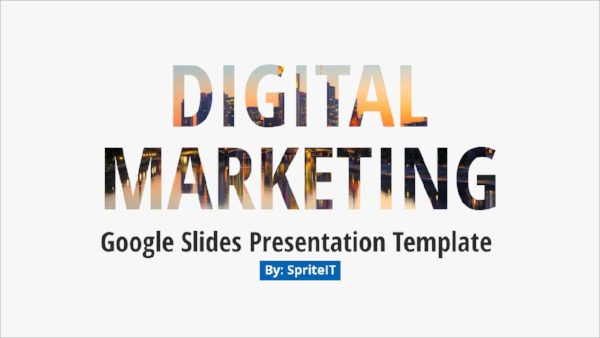 marketing technology presentation template