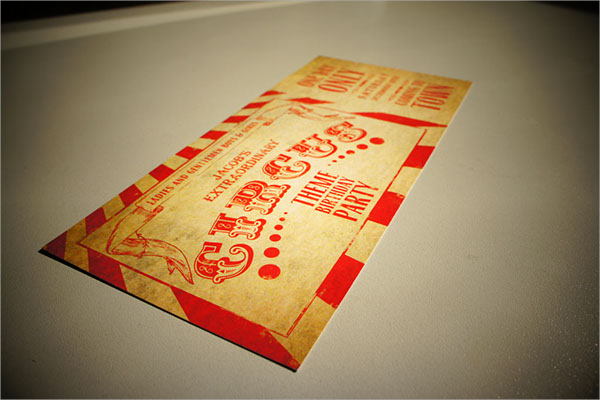 sample circus party invitation