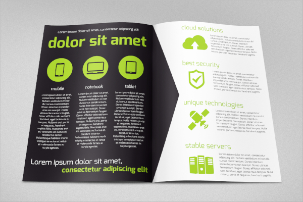 a4 software brochure