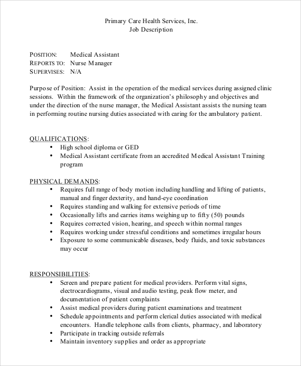 Health Care Assistant Roles And Responsibilities