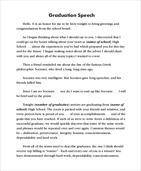 free-9-sample-graduation-speech-in-pdf-ms-word