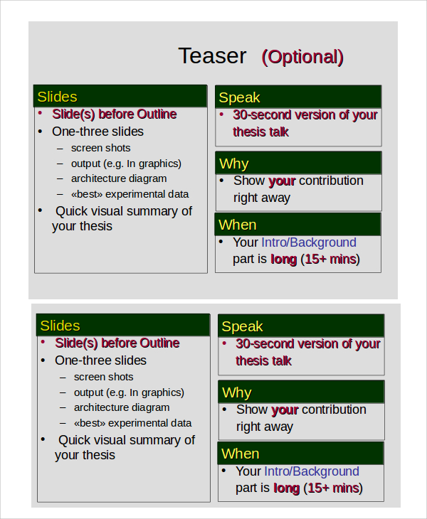 thesis powerpoint presentation sample