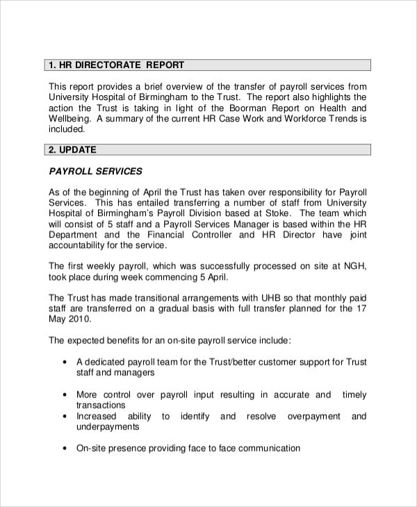 How to write a weekly progress report