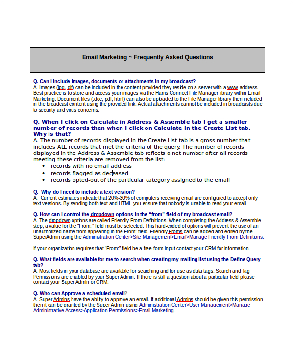 email marketing example 